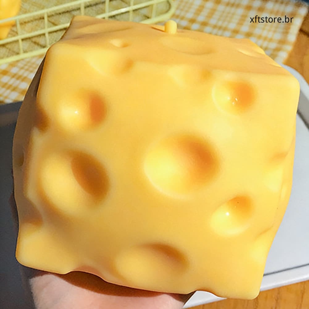 Brinquedo De Estresse De Queijo Resistente , Seguro E Macio , Mesa Para Alívio Do