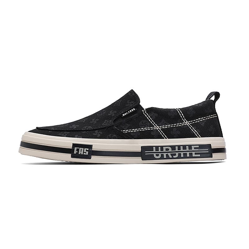 Novo estilo chinês de um Pedal Casual sapatos de lona masculinos na moda moda sola macia sola plana condução tênis mascu