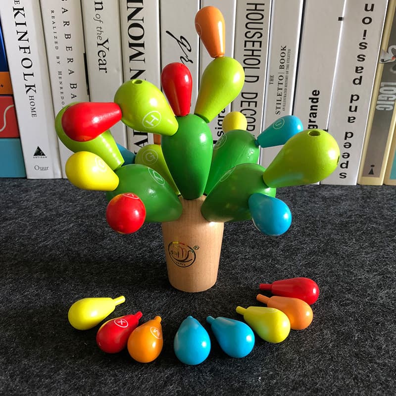 Crianças brinquedos educativos montagem inserção desmontagem montagem cactus inteligência construção criativa B