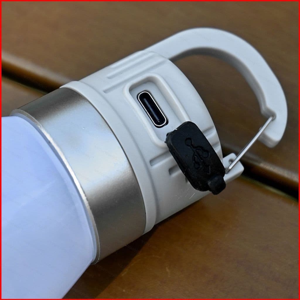 Lanterna De Acampamento LED Portátil DC1 , Luz De Barraca Recarregável USB-C Com Gancho De Clipe Para Uso Doméstico