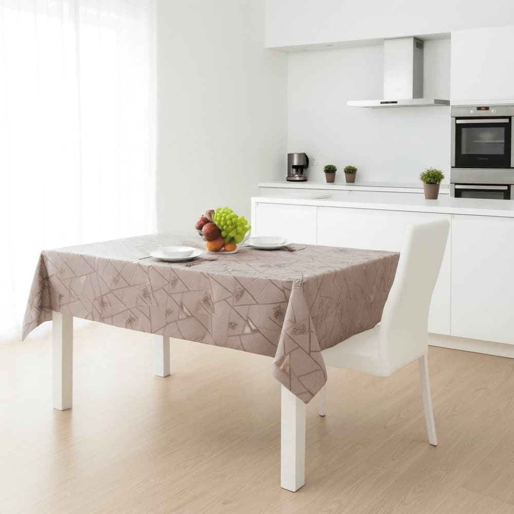 Toalha De Mesa Metalizada Rose Mod7153b Rolo 1,37x20m Vinil OPP