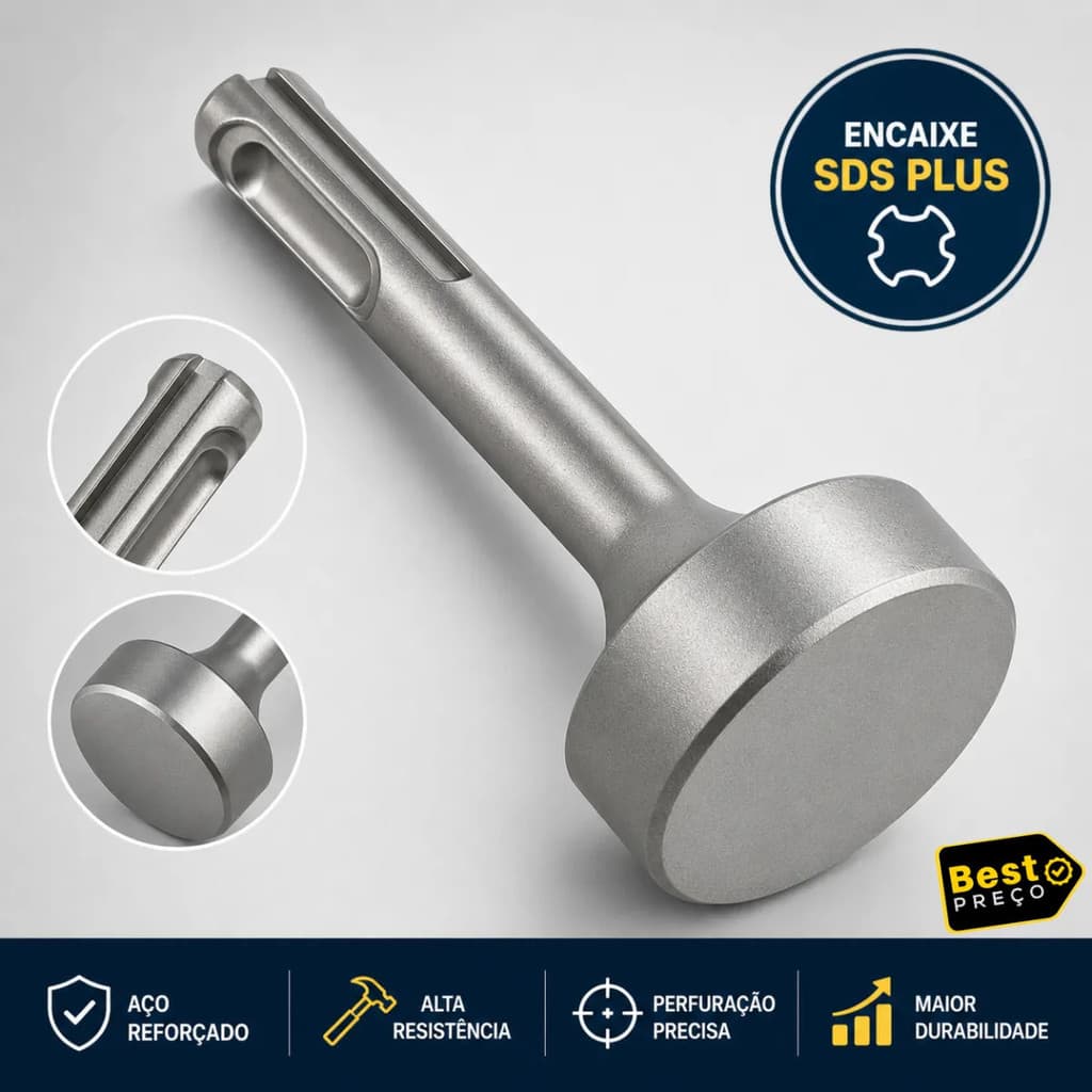 Controlador Haste Aterramento SDS Plus Furadeira Adaptador Instalação Hastes
