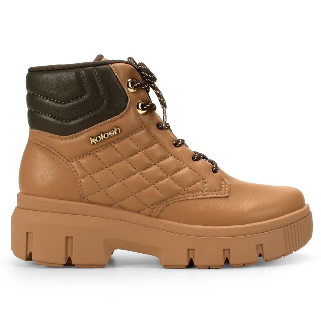 Bota Coturno Kolosh Cano Curto Adventure Almeria Feminino Confortável e Estiloso