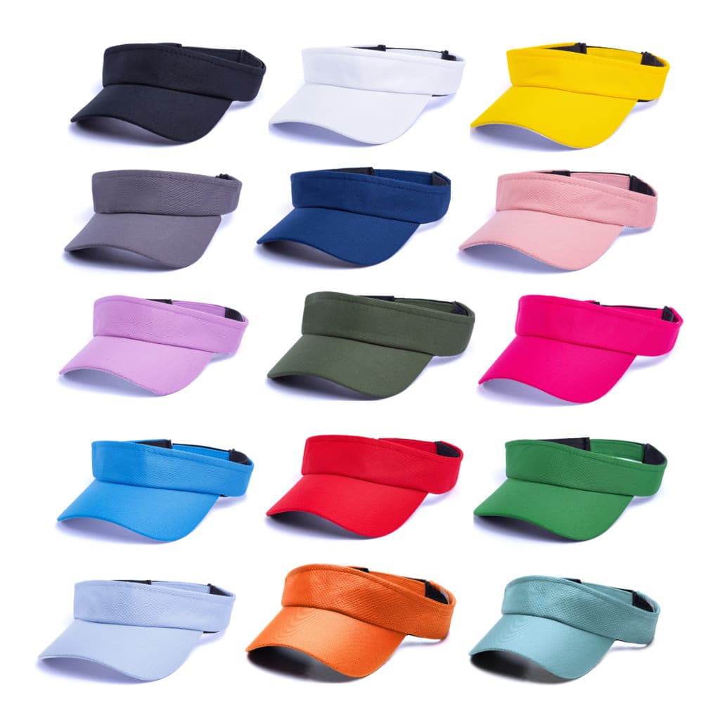 Kit 40 Viseira Lisa Boné Verão Esportivo Ajustável