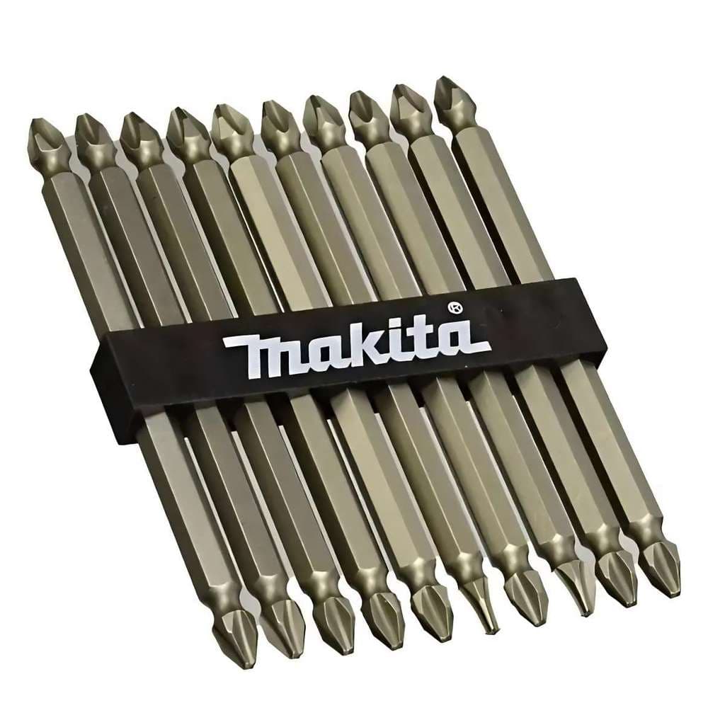 Kit Ponteira Philips C/ 10 Bits Ponta Dupla Ph2x110mm Makita