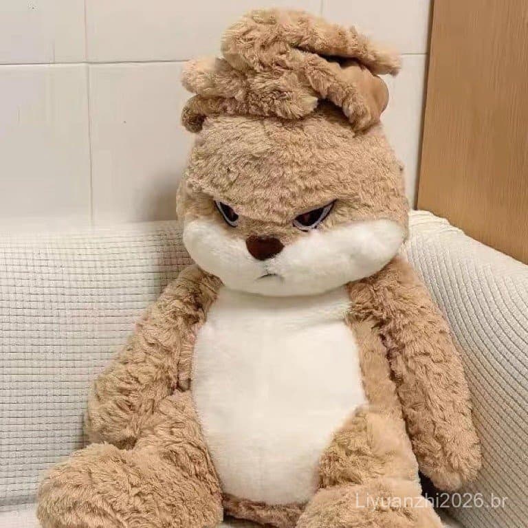 Brinquedo de pelúcia com orelhas fofas, disponível em comprimentos de 35 cm e 45 cm, adequado para crianças LFW4 DSVQ