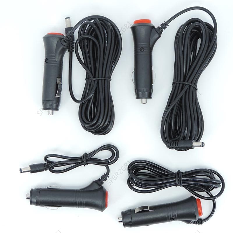 Adaptador De Carro DC 12V 24V , Carregador , Fonte De Alimentação , Cabo De Extensão , Interruptor De Para Câmera De Mon