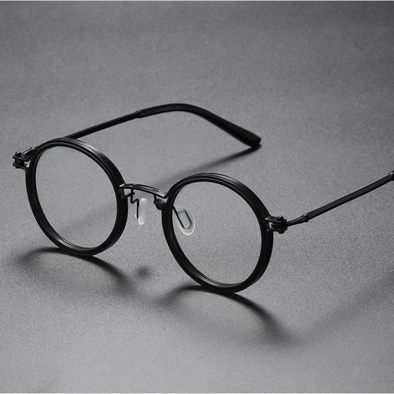 OULYLAN Óculos Redondos De Metal Com Armação De Masculinos Para Lentes Retrô