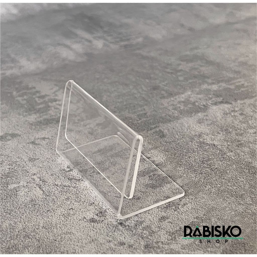Kit Porta Preço em Acrílico 5x3cm – Para Prateleiras e Vitrines