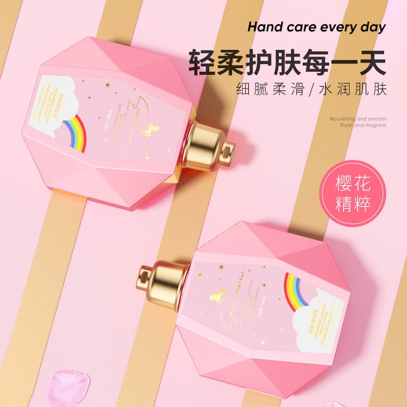 Niacinamida flor de cerejeira loção corporal feminino masculino primavera verão fragrância fragrância de longa duração c
