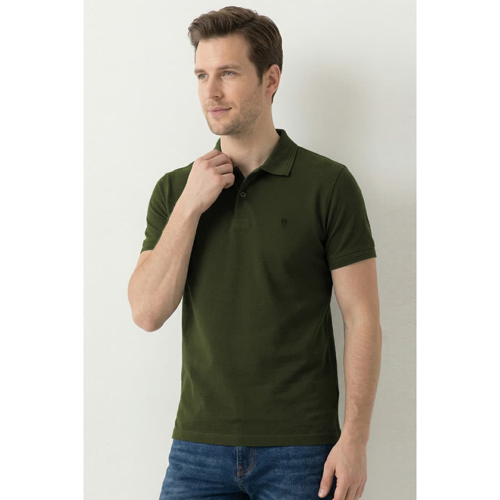 Polo Piquet Lisa Premium Polo Wear Verde Escuro