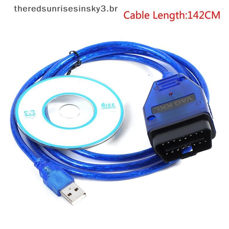 Interface De Scanner De Cabo De Diagnóstico USB TSBR Vag-Com 409 409.1 Kkl .