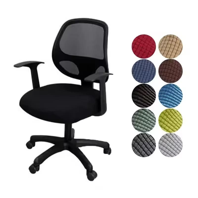 Elasticidade Office Stretch Capas Para Cadeiras De Computador Capa De Assento De Cadeira De Cor Sólida