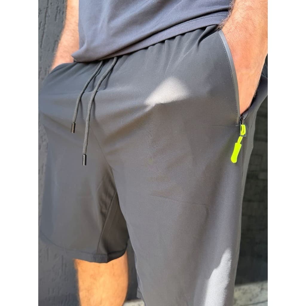 BERMUDA MASCULINA PREMIUM DRY FIT BOLSO COM ZIPER ACADEMIA TREINOS DIA A DIA