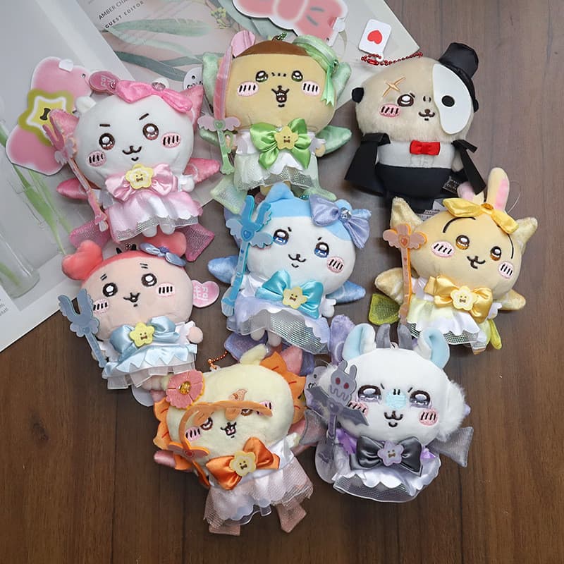 Chiikawa Cosplay Menina Mágica Hachiware Usachi Boneca De Pelúcia Chaveiro Pingente Brinquedo Presente Para Crianças