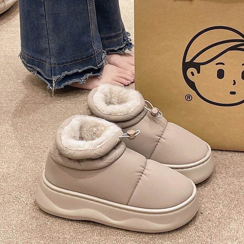 2026 forro de lã de inverno engrossado quente novo estilo Extra grosso-sola EVA botas de neve de sola leve sapatos de al