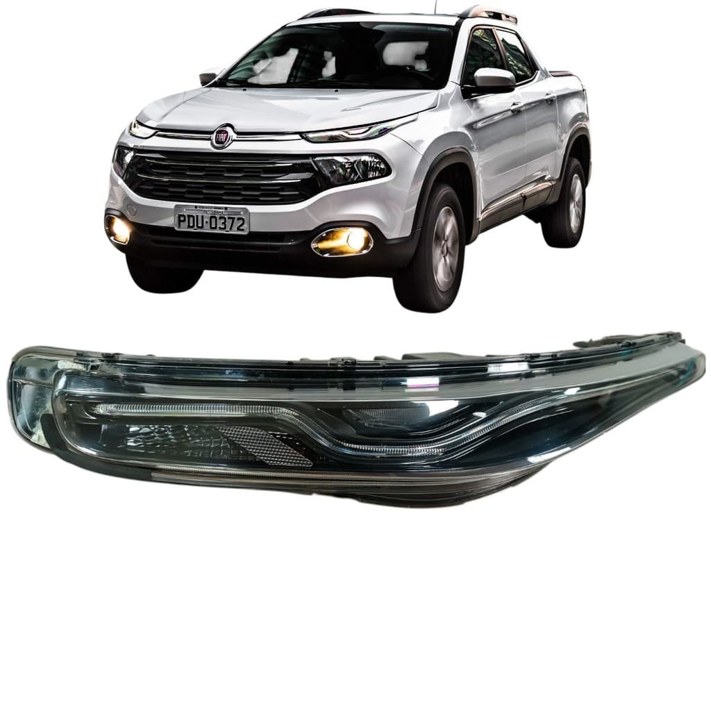 Farol Esquerdo Fiat Toro C/ Led Xenon 2016/2021 0051968417