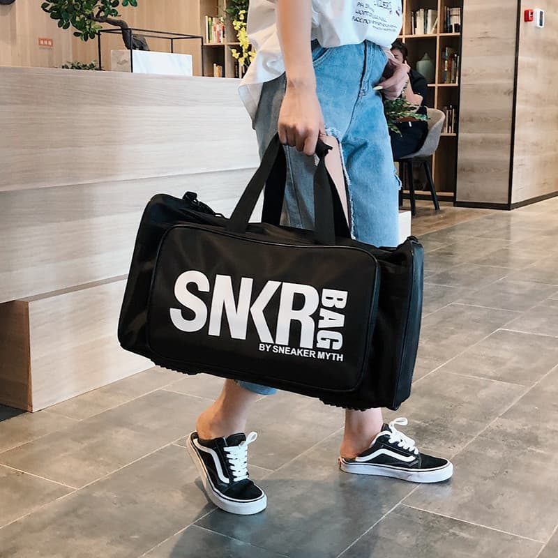SNKR BAG Bolsa multifuncional para armazenamento de tênis, bolsa de viagem para futebol, basquete, esportes da moda, aca