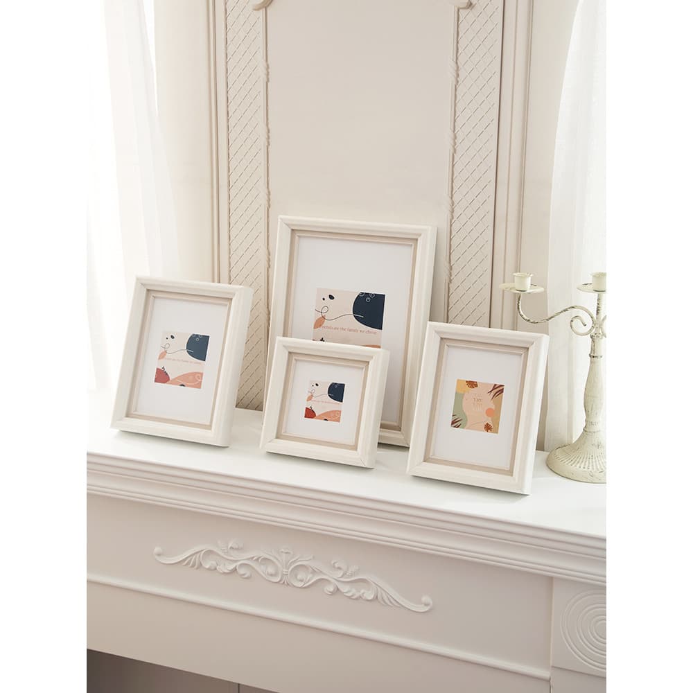 Mesa criativa simples francesa com lavagem de fotos, fotos de casamento, 20 23 27 33cm, porta-retratos montado, moldura