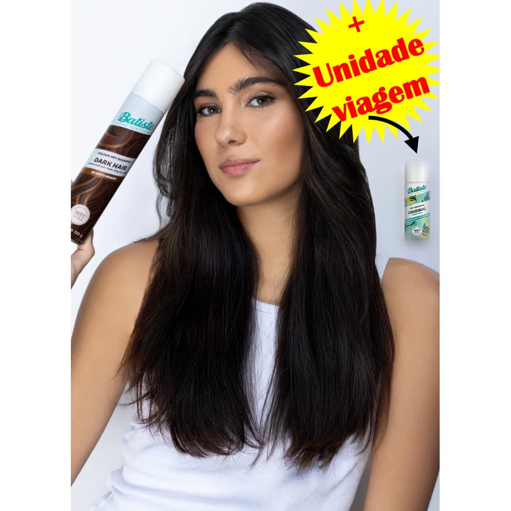 KIT Batiste Shampoo A Seco 200ml DARK + Original 50ml