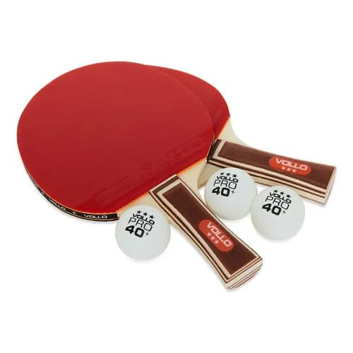 Kit Tênis De Mesa Ping Pong 2 Raquetes Impulse 3 Bolas Vollo