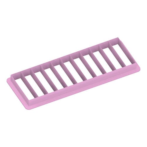 Marcador De 11 Fatias De Bolos E Tortas 30x10 Cm Retangular 11