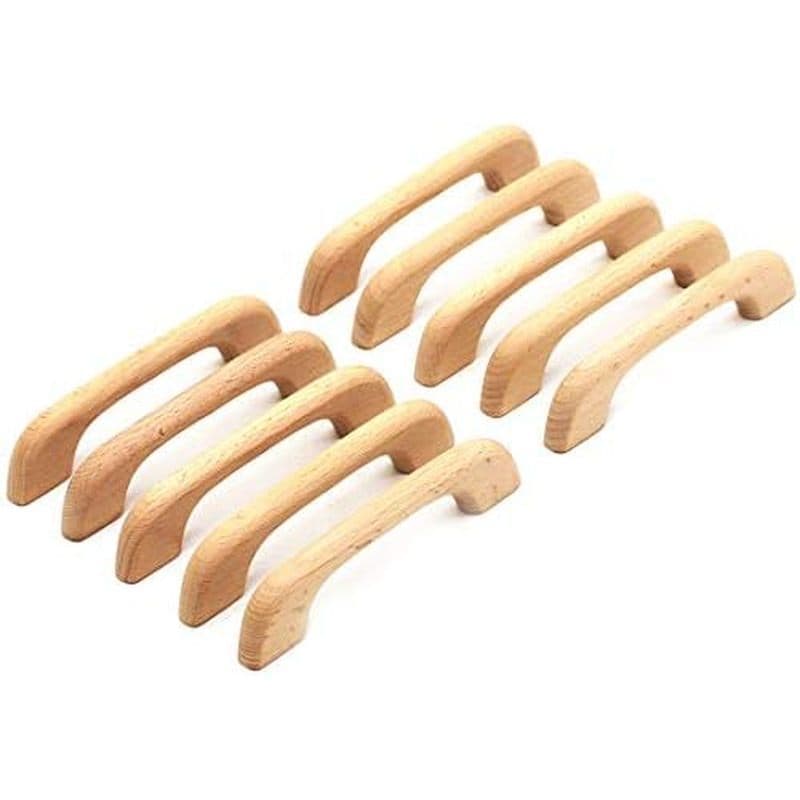 WEICHUAN 10 Pcs Puxadores De Gaveta Inacabados De Madeira-Armários De Cozinha De Reposição Móveis Cômoda Armário (Compri