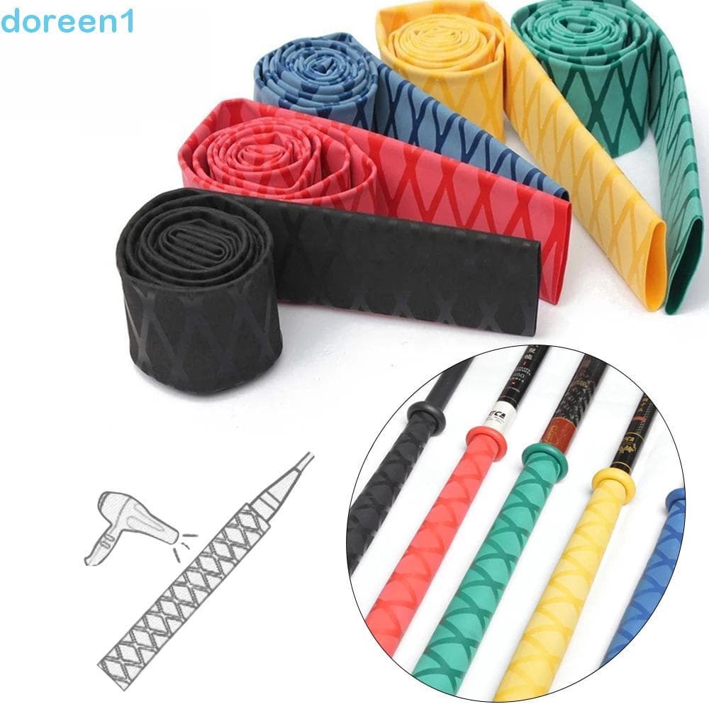 DOREEN Tubo Termo Retrátil 15/18/20/22/25/28/30/35mm Antiderrapante DIY 1M De Manga Para Raquete De Badminton