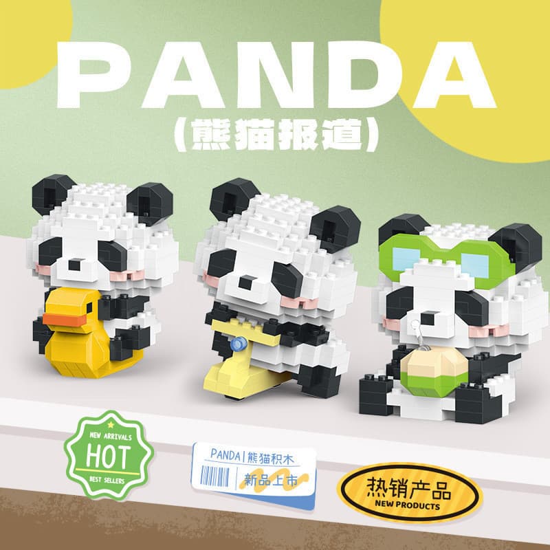 Compatível Com Lego National Treasure Red Panda Boneca De Desenho Animado Caixa Misteriosa Peças Montadas bl