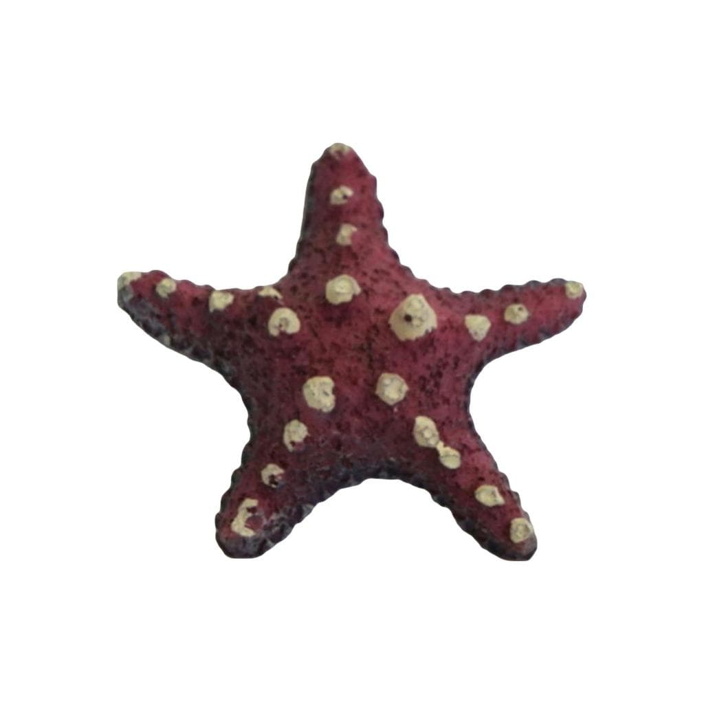 ENFEITE DE RESINA SOMA INVERTEBRADO ESTRELA SPOTTED VERMELHA