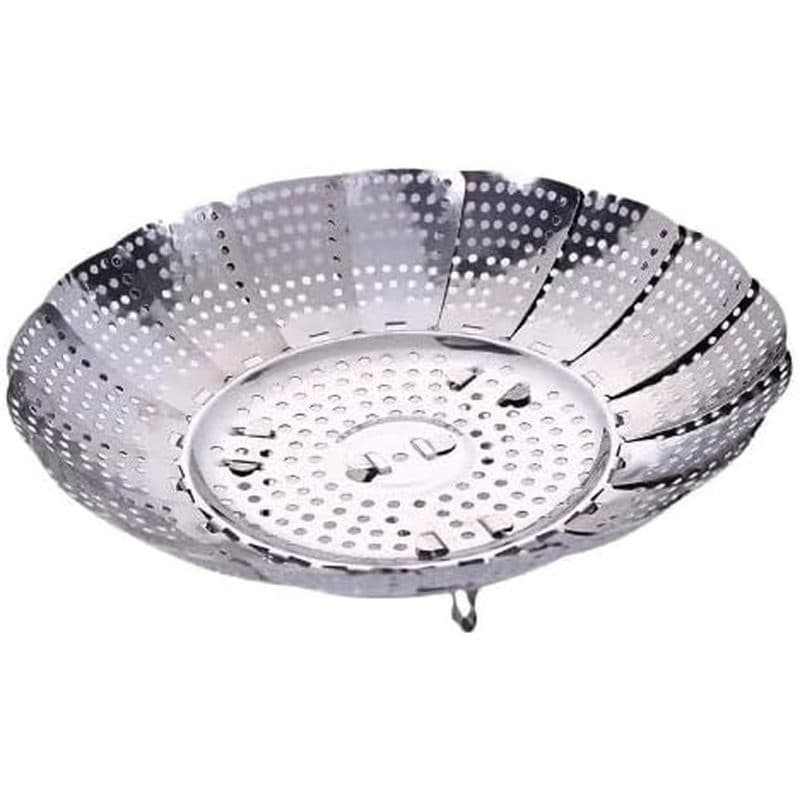 ASEANAO Cozinha Retrátil Dobrável 304 Rack De Vapor De Aço Inoxidável Doméstico Multifuncional Grosso Isolamento De Água