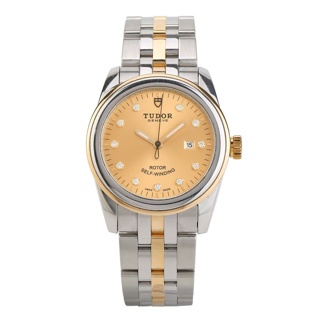 Tudor Tudor Tudor Série M53003-0006 Relógio Mecânico Automático Dourado 31 Feminino