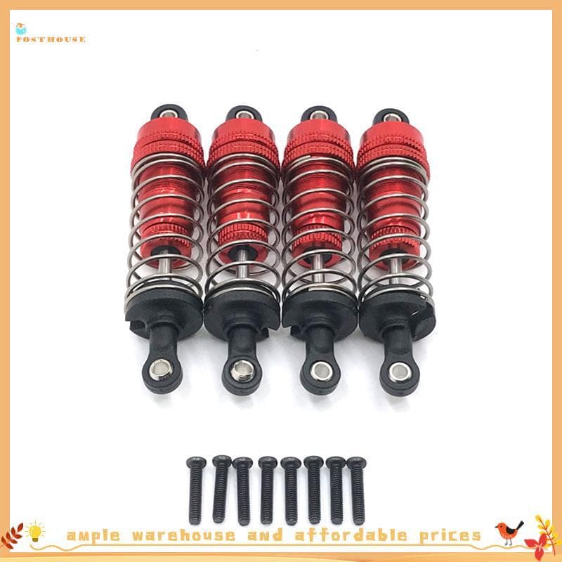 Amortecedor De Metal 4 Unidades Para 124019 124018 144001 Acessórios De Atualização De Peças Sobressalentes De Carro RC