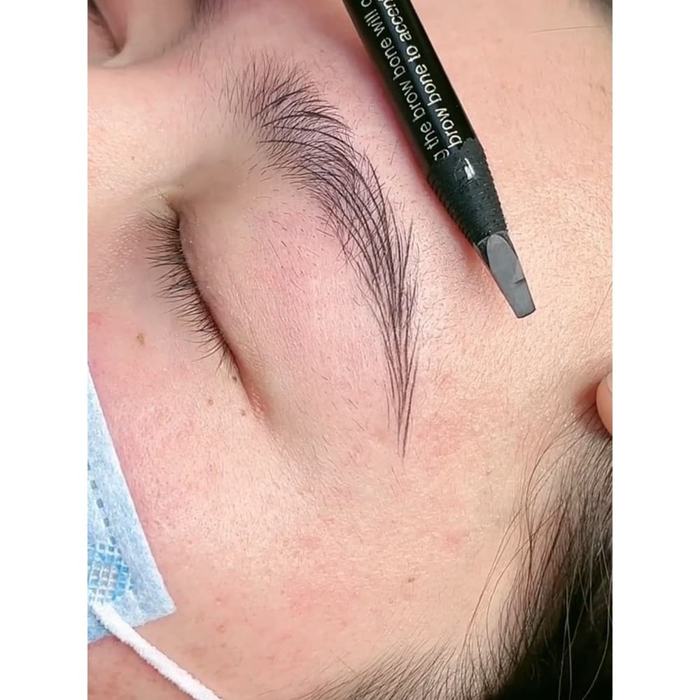 Influenciador Boa Maquiagem Núcleo Duro Pull Line Lápis de Sobrancelha de Longa Duração Não Desbotado Tatuagem Artista M
