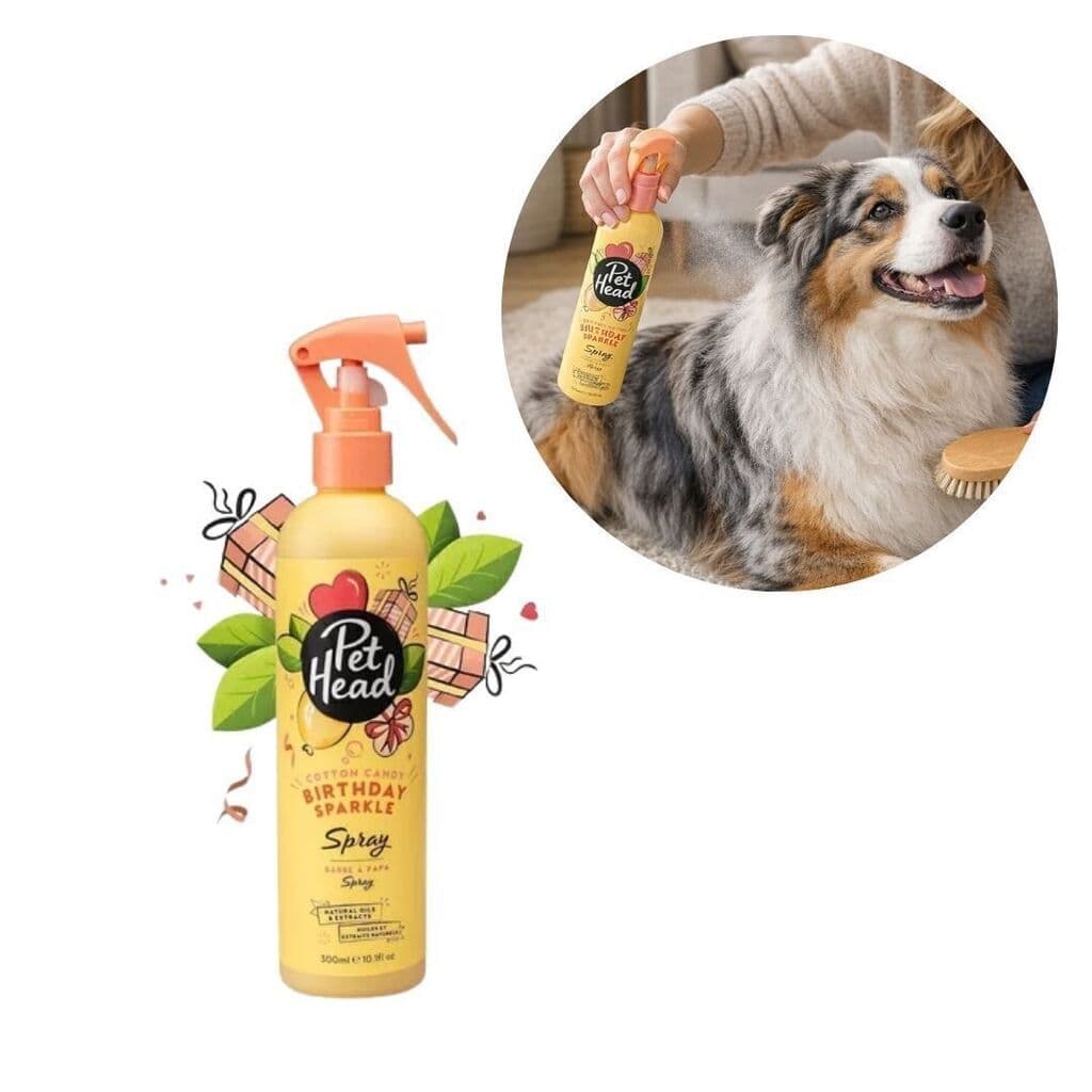 Banho a Seco Para Cães Pet Head Birthday Sparkle Algodão Doce 300ml