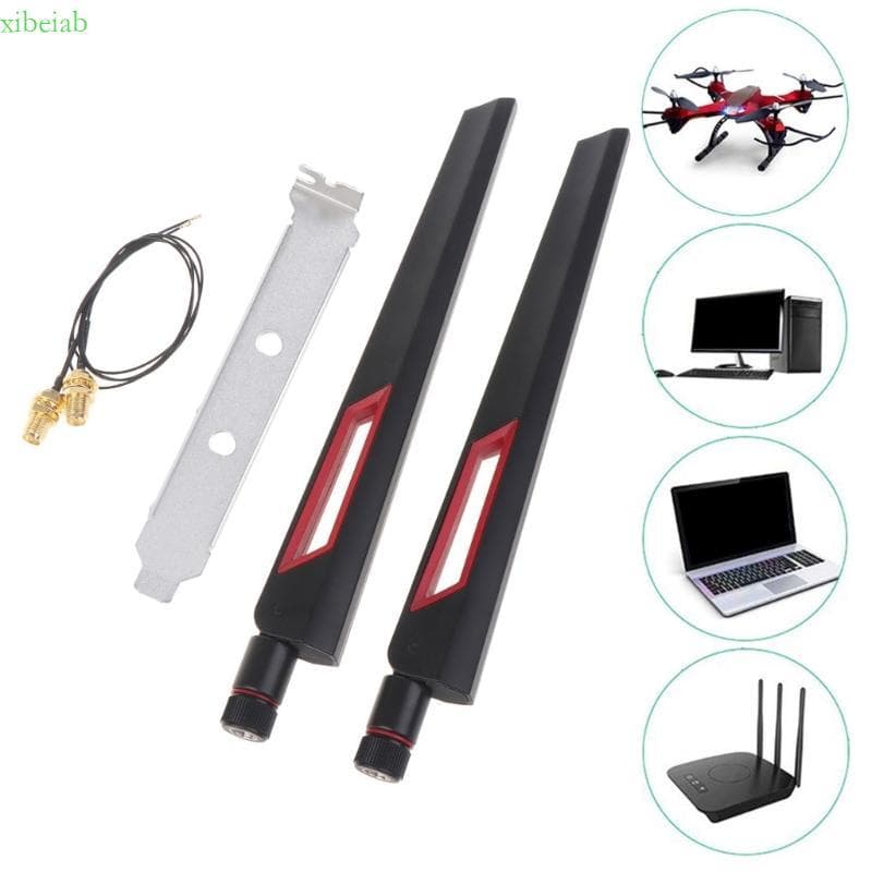 Conjuntos Antenas WiFi xibeiab RP-SMA MHF4 Para M 2 AX210 AX200 C