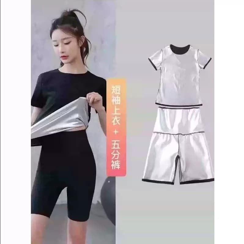 Moletom feminino terno moletom aquecimento moletom tamanho grande correndo de manga curta Yoga esportes ginásio moletom