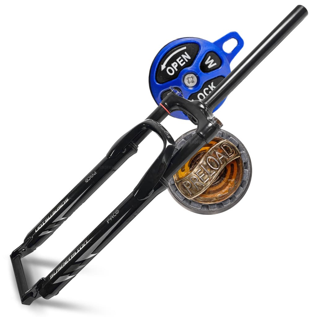 Garfo Suspensão Paco Aro 29 Aço 28.6mm Com Trava E Regulagem Preload