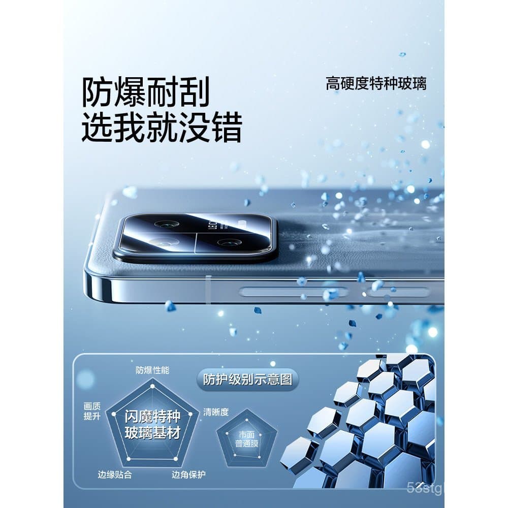 Shanmo é adequado para película de lente do Xiaomi 15/14, película temperada para lente do telefone 15ultra, câmera tras