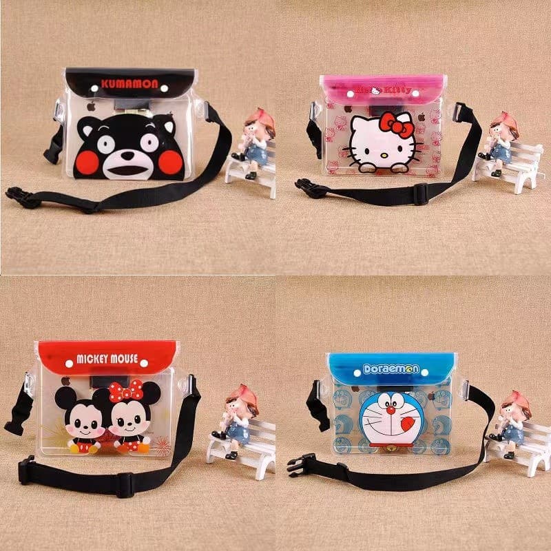 Desenhos animados Anime Celular À Prova D 'Água Bolsa Cintura À Prova D 'Água Bolsa Grande Capacidade Takeaway Natação R