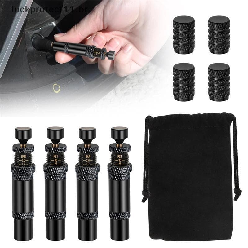 LTBR Conjunto De 4 Deflatores Automáticos De Pneus , Pressão Ajustável Adequada Para Veículos Offroad , Uso De Motocicle