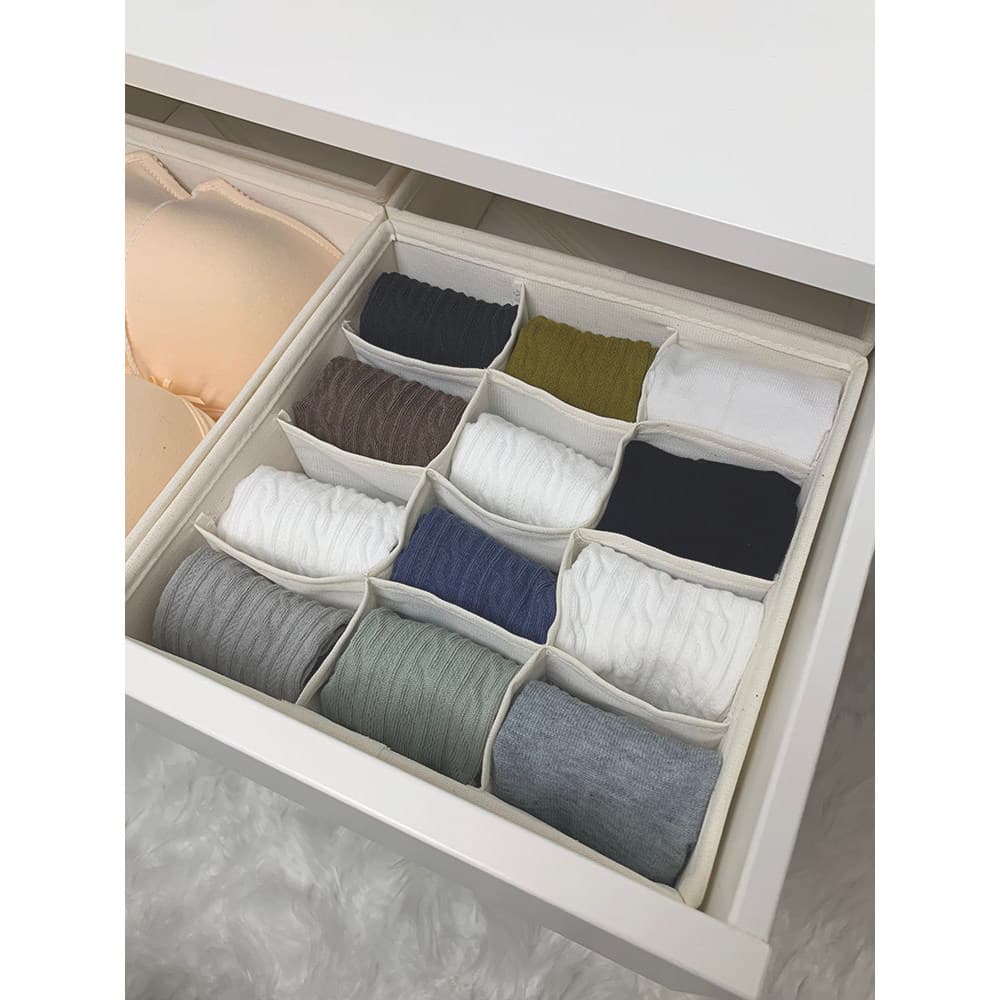 Estilo japonês caixa de armazenamento de roupa interior meias roupa interior organizador caixa de guarda-roupa doméstico
