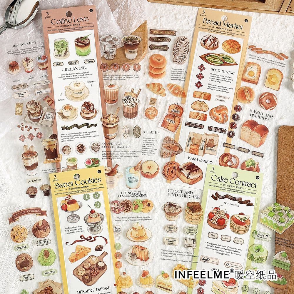 Terça-feira canal sobremesa comida pão torrada transparente pet óleo especial tira longa manual fita Sub-embalagem adesi