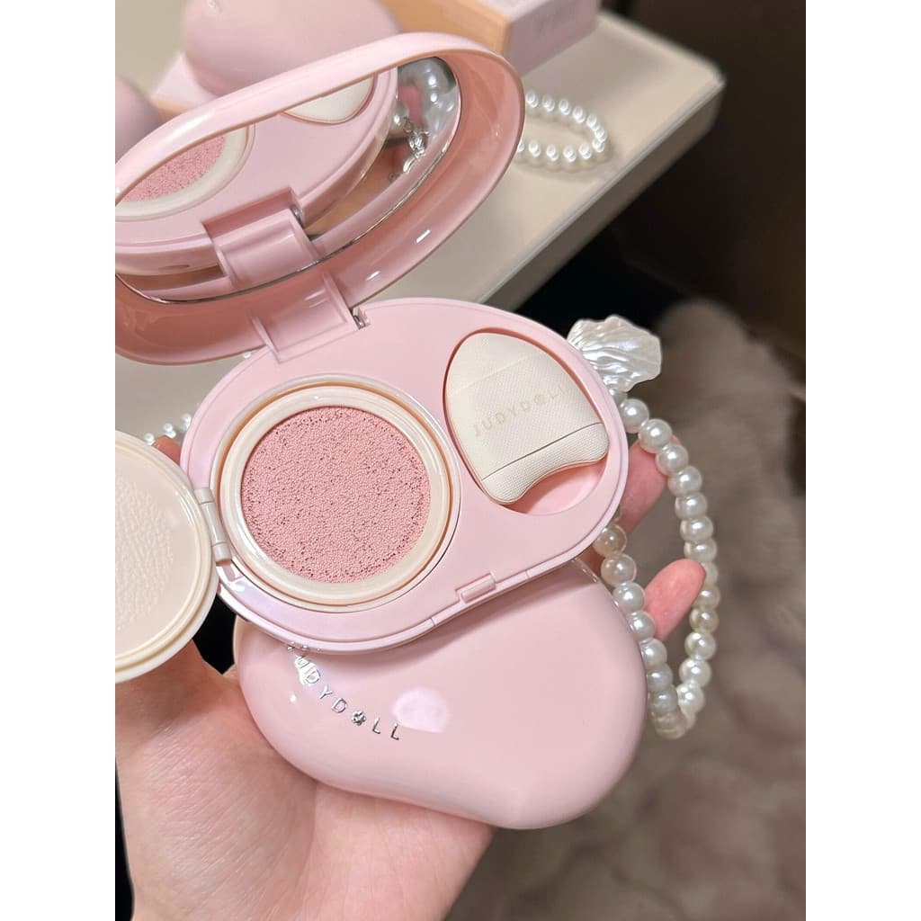 Produto genuíno oficial!Juduo pequena pérola almofada corretivo Blush brilho líquido rosa alto brilho depressão Facial o
