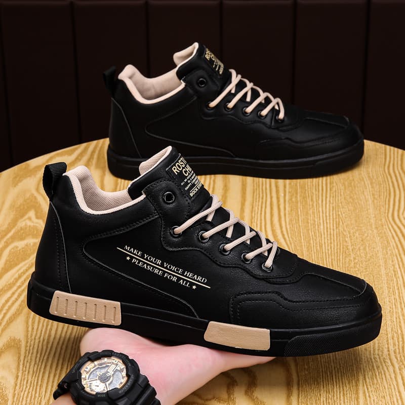 Sapatos masculinos verão respirável 2026 novo estilo na moda All-Match tênis de alta qualidade preto Casual esportes sap