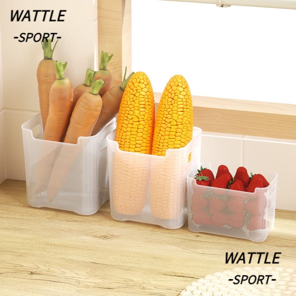 Caixa De Armazenamento De Geladeira WATTLE , Rack Organizador Empilhável , Alimentos De Grande Capacidade