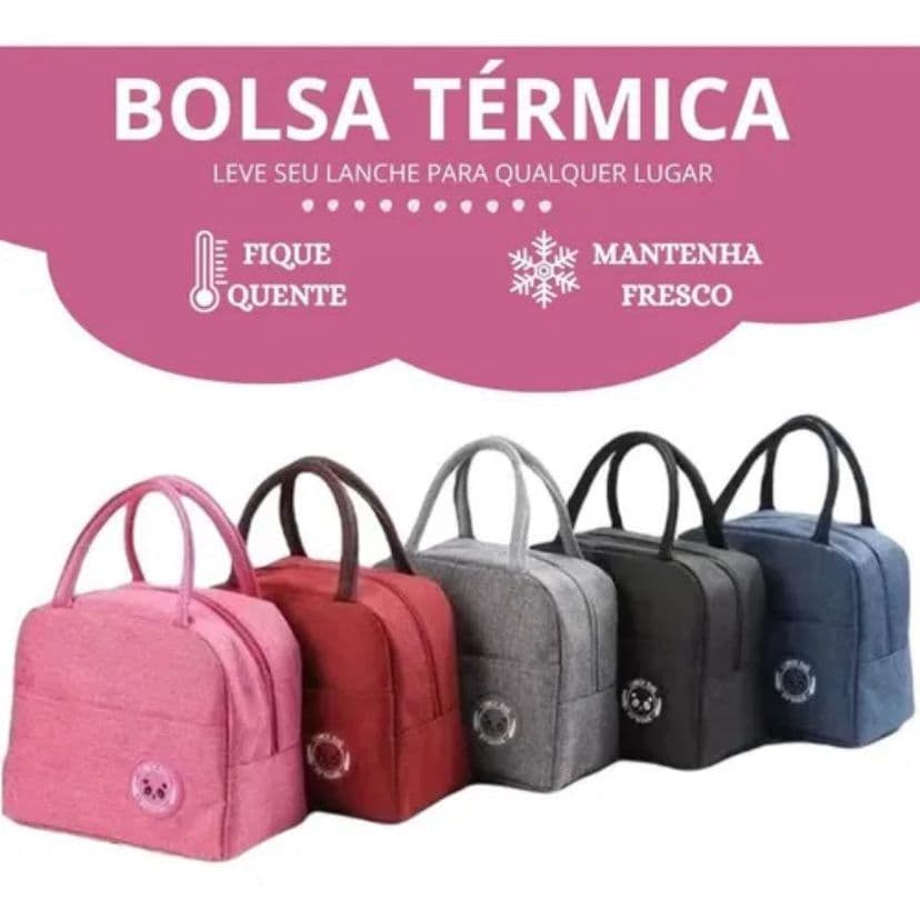 Lancheira Térmica Impermeável Portátil Mantém Quente e Frio Bolsa Marmita Trabalho Escola