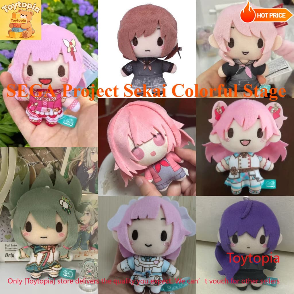 10cm SEGA Project Sekai Colorful Stage Plushie Kusanagi Nene Ootori Emu Momoii Airi Aoyagi Boneca De Algodão Chaveiro Fo