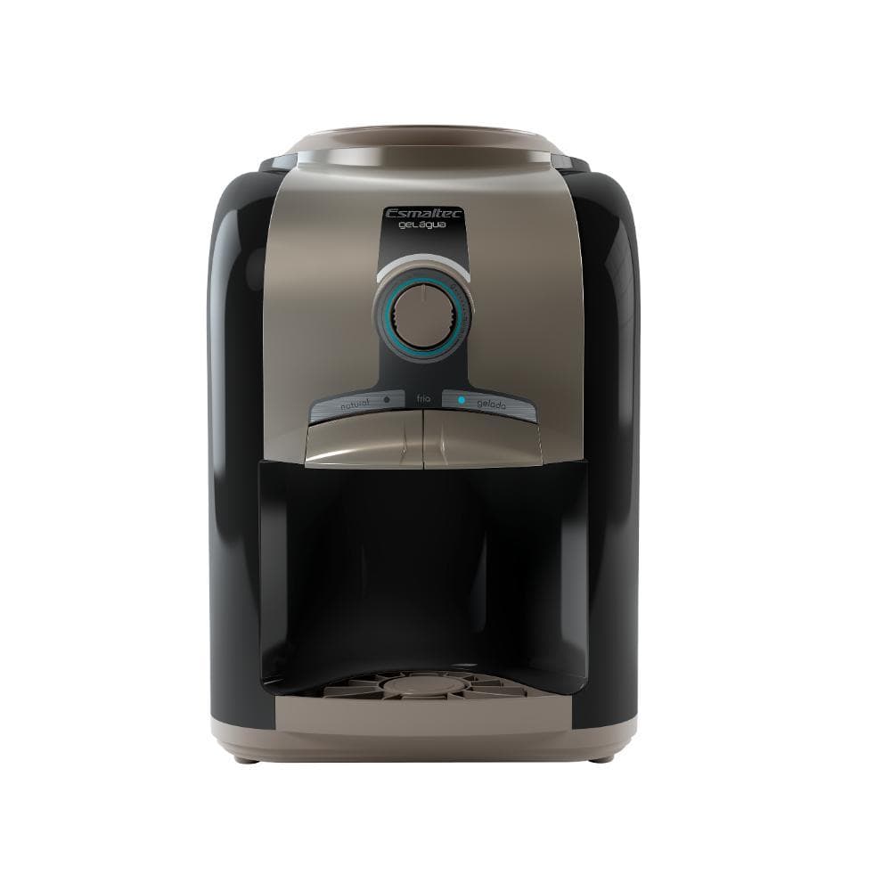 Bebedouro de Mesa Esmaltec Gelágua EGM30 220V Preto com Refrigeração por Compressor