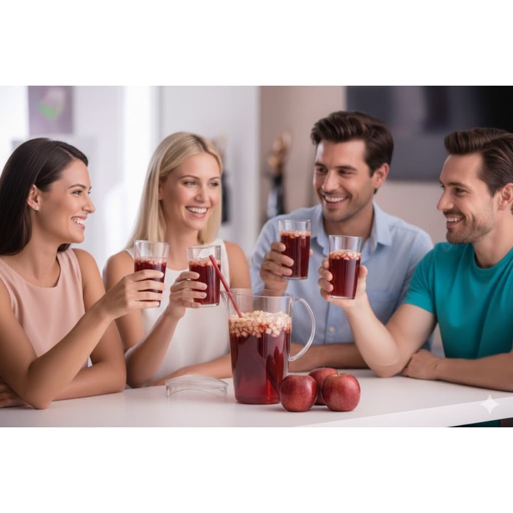 Kit Jarra + Copos Área Gourmet 5 peças Acrílico Crystal